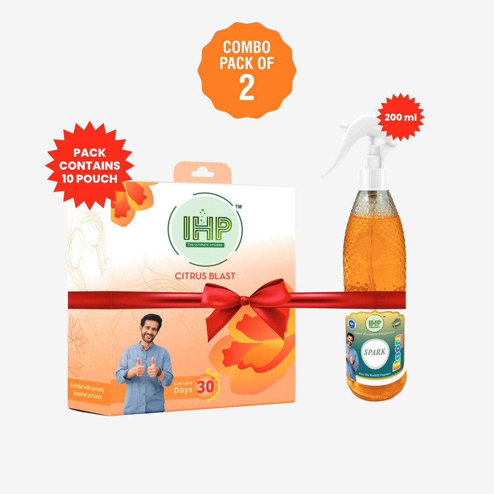 IHP GEL POUCH + ROOM FRESHNER (COMBO OF 2) – Ishan Hygienic Products